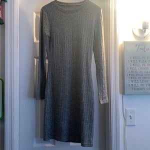 Long sleeve fitted dress
